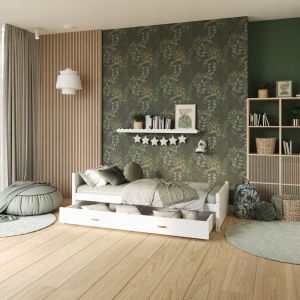 Łóżko młodzieżowe 90x200 szuflada materac TYMON