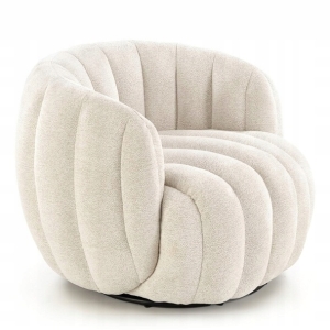 FRASER fotel wypoczynkowy kremowy NOWOCZESNY DESIGN